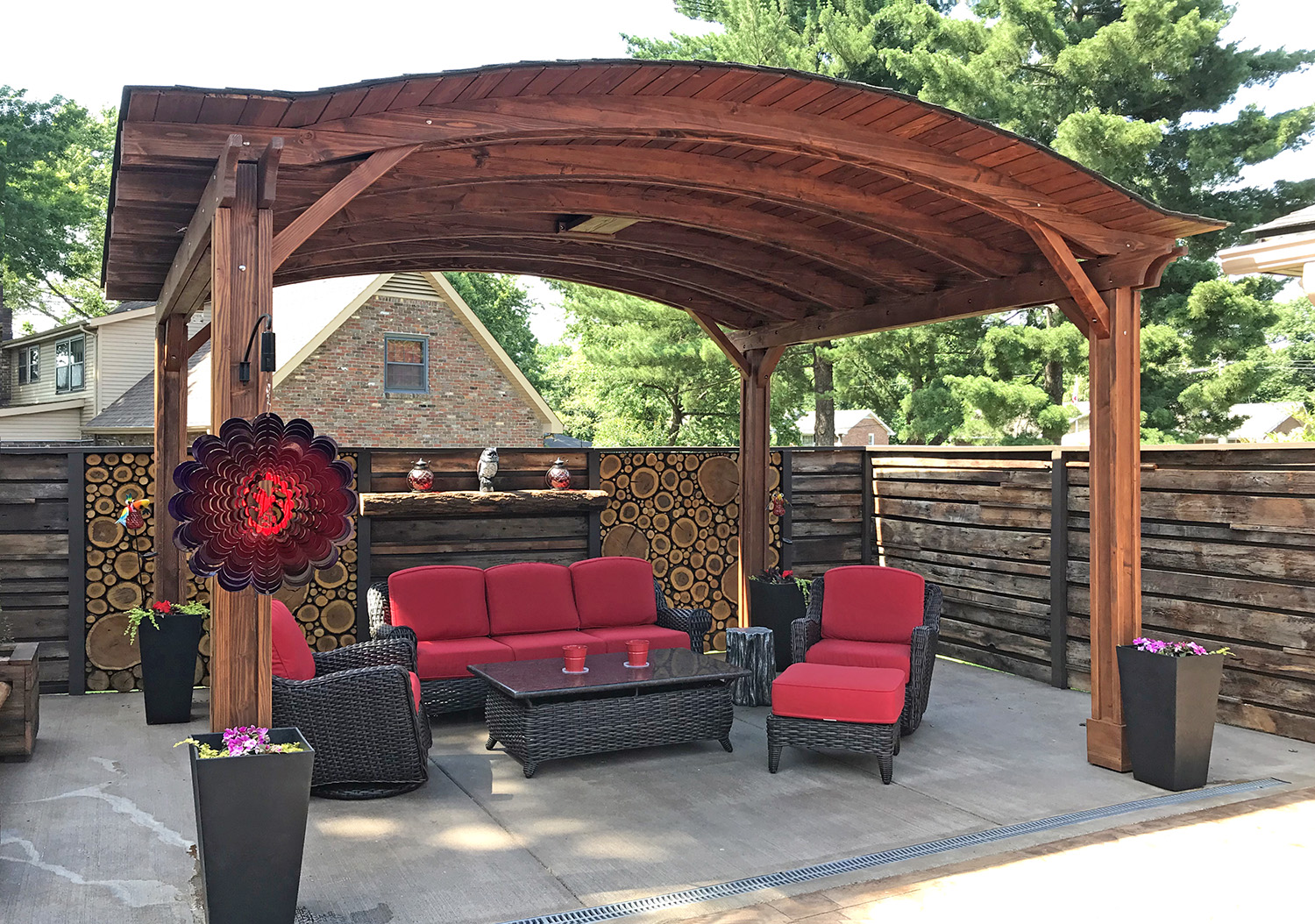 Backyard Pavilion Kits: Custom Redwood Pavilion For Sale